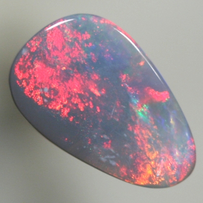 SOLID SEMI BLACK OPAL Cherry red and fire red